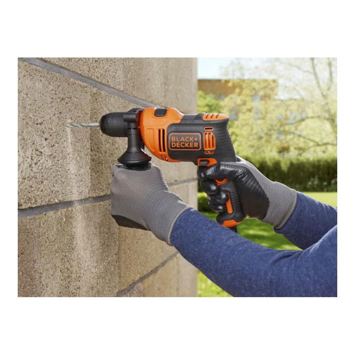 Black+Decker Taladro percutor 710W BEH710K-QS con empuñadura lateral, maletín y brocas 3 Black+Decker Taladro percutor 710W BEH710K-QS con empuñadura lateral, maletín y brocas 3