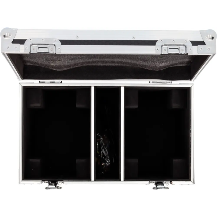 ALGAMLIGHT Flight-Case para 2 Cabezas Móviles MW19X15ZX con Compartimento para Accesorios y Ruedas 2