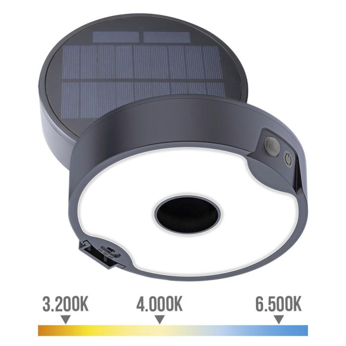 Aplique - estaca solar 4w 500 lm edm