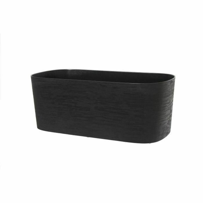 Jardinera XL con reserva de agua - GARDEN ID Respect - Negro-Antracita 80 x 38 cm - 100% residuos domésticos - 100% reciclable Jardinera XL con reserva de agua - GARDEN ID Respect - Negro-Antracita 80 x 38 cm - 100% residuos domésticos - 100% reciclable