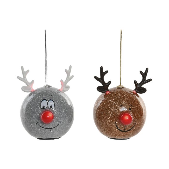 Decoracion Colgante Navidad Moderna DKD Home Decor Dorado Plateado 9.5 x 10.5 x 8 cm (6 Unidades) 1 Decoracion Colgante Navidad Moderna DKD Home Decor Dorado Plateado 9.5 x 10.5 x 8 cm (6 Unidades) 1