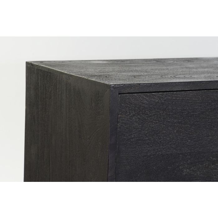 DKD Home Decor Buffet Moderno Negro Dorado 41 x 77 x 145 cm 2