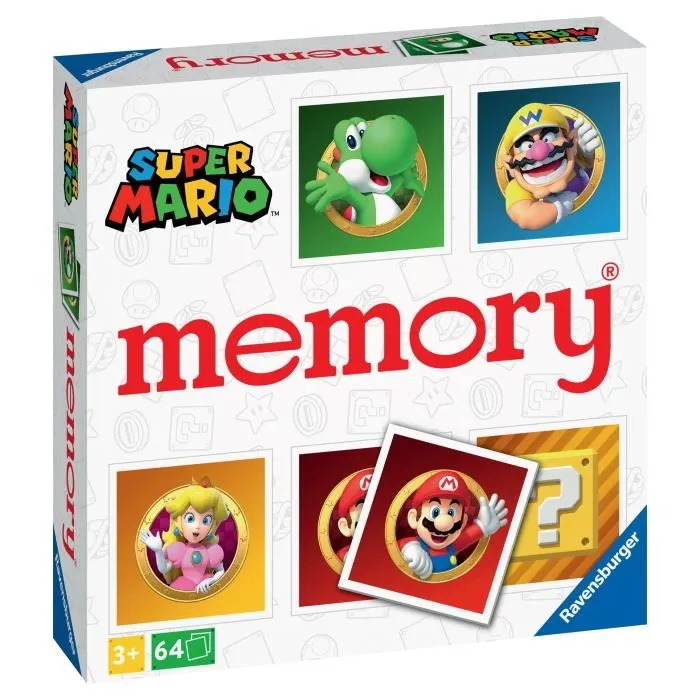 Ravensburger Juego Educativo Grand Memory - Super Mario - 20925 - A partir de 3 años 2 Ravensburger Juego Educativo Grand Memory - Super Mario - 20925 - A partir de 3 años 2