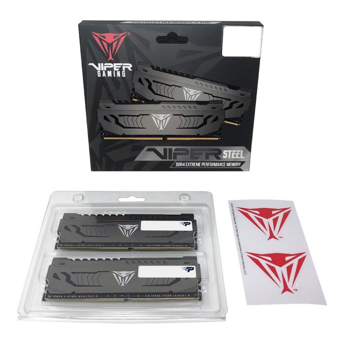 Patriot PVS416G320C6K Memoria RAM DDR4 16 GB (2x8 GB) 3200 MHz CL16 Viper Steel Dual-Kit para PC/Servidor 5