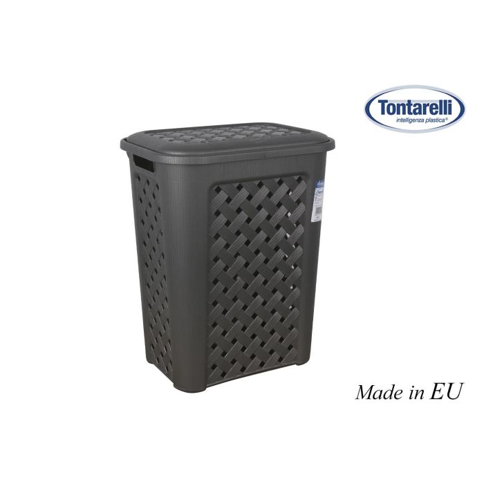 Tontarelli Pongotodo con Tapa 30 L Arianna Grafito 37.5x27.5x47 cm (6 Unidades) 0 Tontarelli Pongotodo con Tapa 30 L Arianna Grafito 37.5x27.5x47 cm (6 Unidades) 0