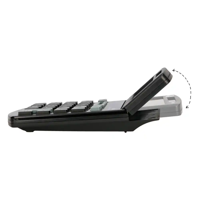 Liderpapel Calculadora Sobremesa XF40 12 Dígitos Solar y Pilas Negro 40% Reciclada 175x120x30 mm 5