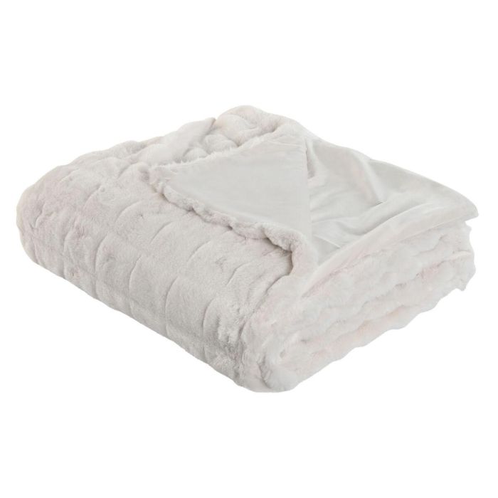 Manta Urban DKD Home Decor Crudo 240 x 1 x 220 cm Manta Urban DKD Home Decor Crudo 240 x 1 x 220 cm