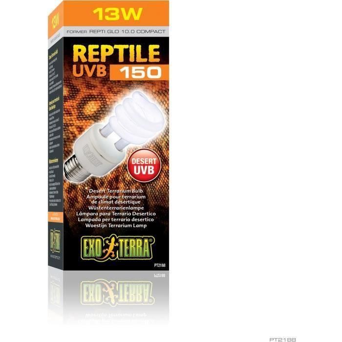 Reptiglo Uvb150 Fluocompact 13w 10.0 - Exo Terra Reptiglo Uvb150 Fluocompact 13w 10.0 - Exo Terra