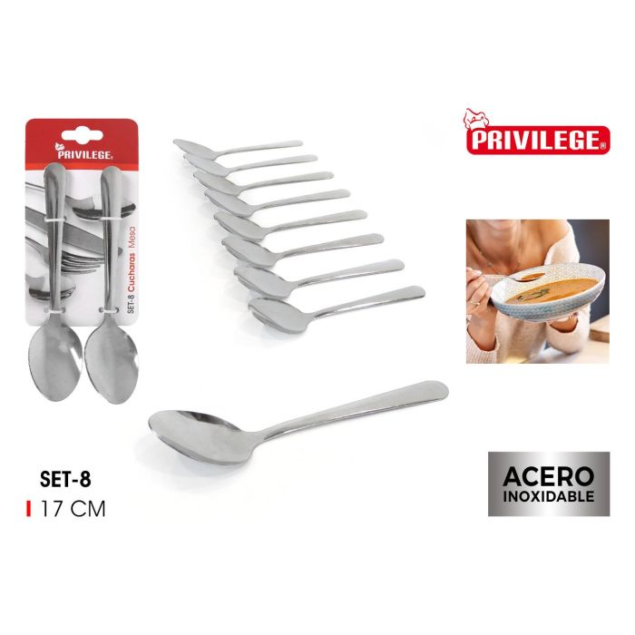 Set de 8 Cucharas Mesa Privilege (24 Cajas) Set de 8 Cucharas Mesa Privilege (24 Cajas)