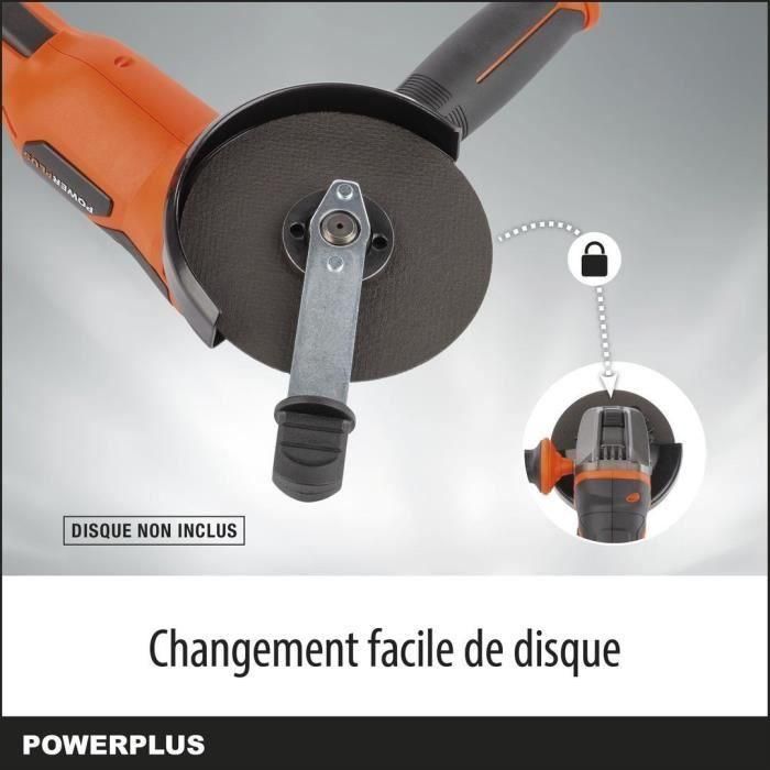 Grinder de esquina inalámbrica 20V Ø115 mm + arranque progresivo - dual potencia POWDP35100 - Entregado sin batería o cargador 2 Grinder de esquina inalámbrica 20V Ø115 mm + arranque progresivo - dual potencia POWDP35100 - Entregado sin batería o cargador 2