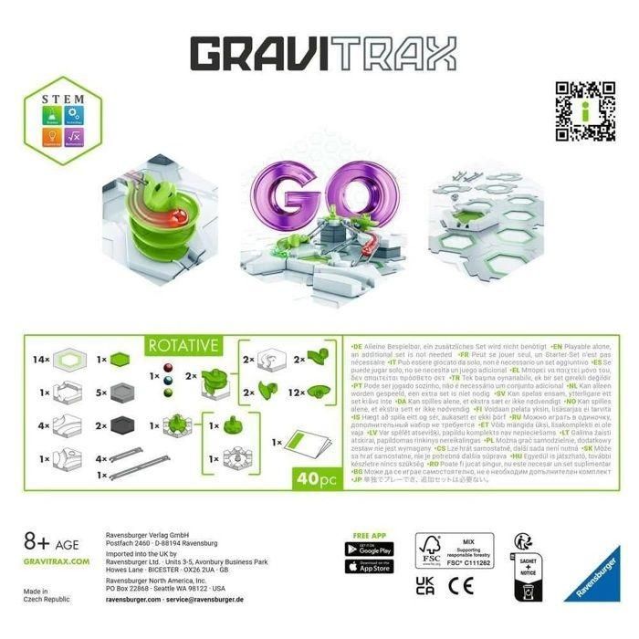 Ravensburger AAAPN72667 Juego de construcción giratorio Gravitrax GO, 40 piezas, para mayores de 8 años 4
