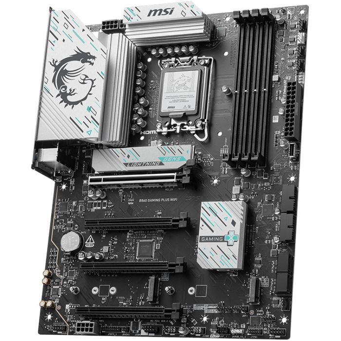 MSI 911-7E41-003 Placa base B860 GAMING PLUS WiFi para Intel LGA 1851, 4DDR5, USB 10Gbps, Wi-Fi 7, ATX 2
