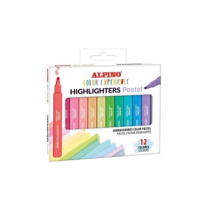 Alpino Estuche 12 Subrayadores Pastel Color Experience SU000012