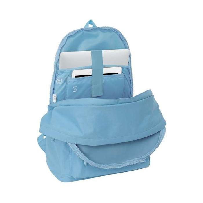Safta Mochila Doble para Portátil 15,6" + USB Munich Básicos Azul 31x44x18 cm 9