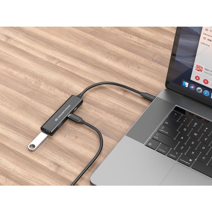 Hub Usb Tipo C Conceptronic Hubbies12B 6 Hub Usb Tipo C Conceptronic Hubbies12B 6