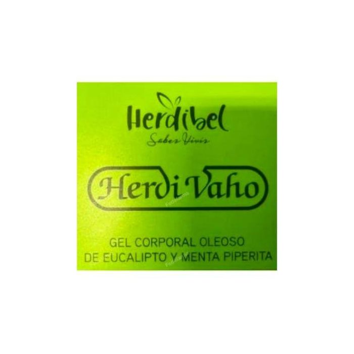 HERDIBEL Herdi-Vaho Esencia Gel corporal oleoso de eucalipto y menta piperita para pecho, espalda y piernas cansadas
