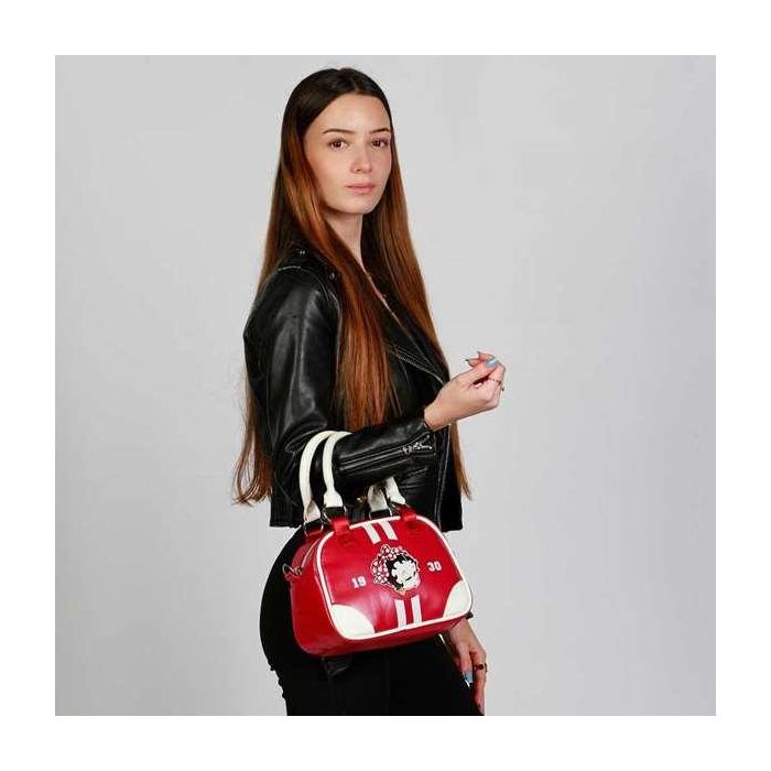 Karactermania Bolso Bowling Fashion Betty Boop Varsity Burdeos PVC 22 x12 x16 cm 7 Karactermania Bolso Bowling Fashion Betty Boop Varsity Burdeos PVC 22 x12 x16 cm 7