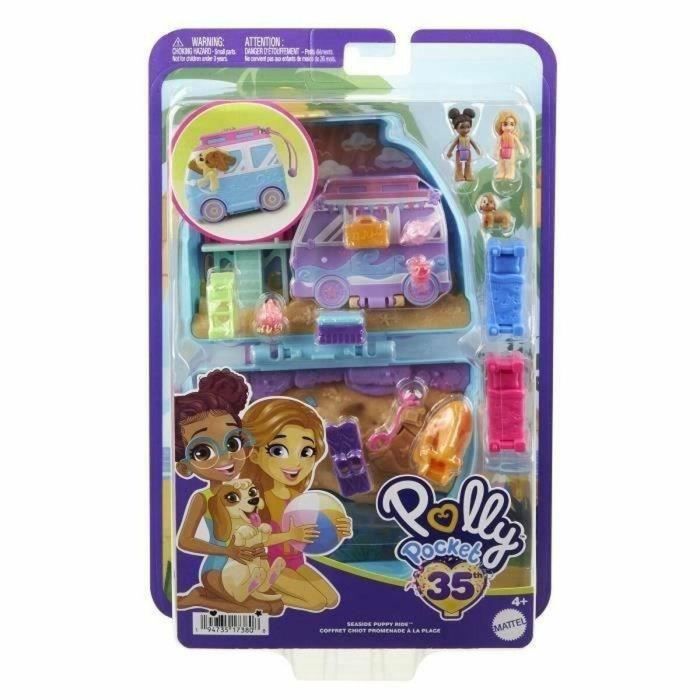 Caja para Cachorros En La Playa - Polly Pocket - Hrd36 - Caja Compacta para Muñecas Polly Pocket Mini 5