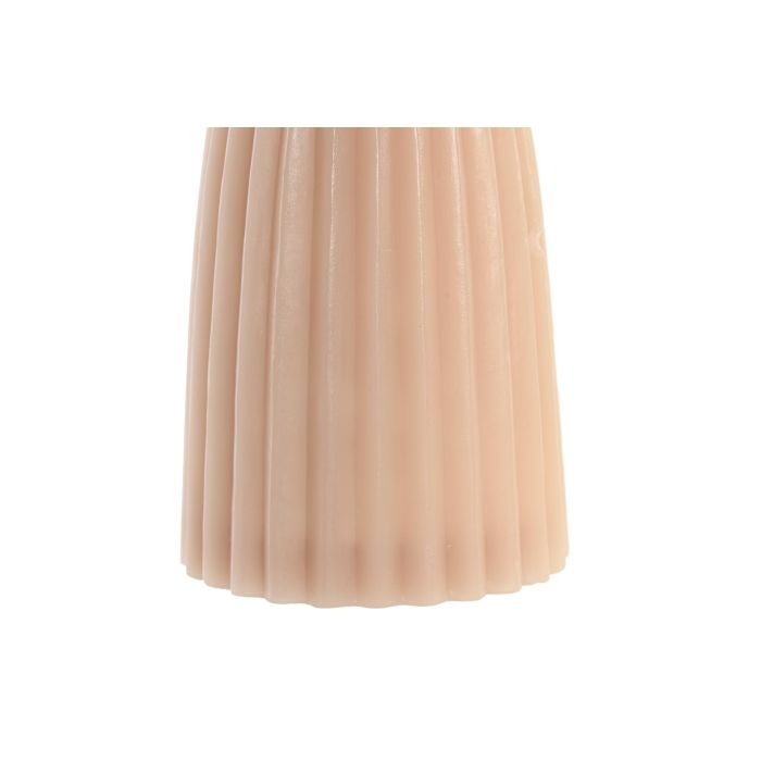 DKD Home Decor Vela Decorativa Urban de Cera, tonos Beige y Terracota, 9x9x18 cm, 533 gramos de capacidad, Set de 6 Unidades 1