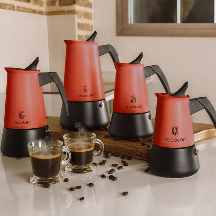 Cafetera Italiana Cecotec Piccolina 200 2 Tazas 100 ml Rojo 1 Cafetera Italiana Cecotec Piccolina 200 2 Tazas 100 ml Rojo 1