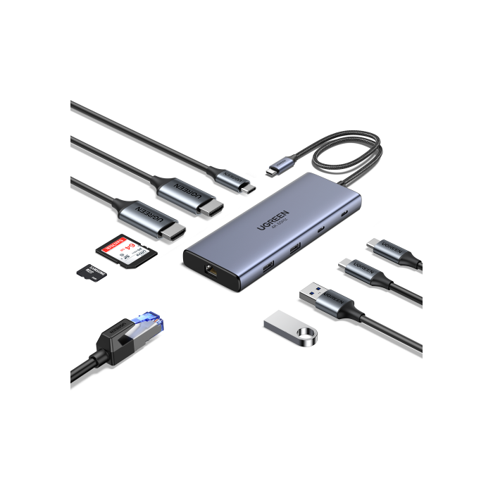 Ugreen Revodok Pro 10 10In1 Hdmi Dock Gris 1 Ugreen Revodok Pro 10 10In1 Hdmi Dock Gris 1