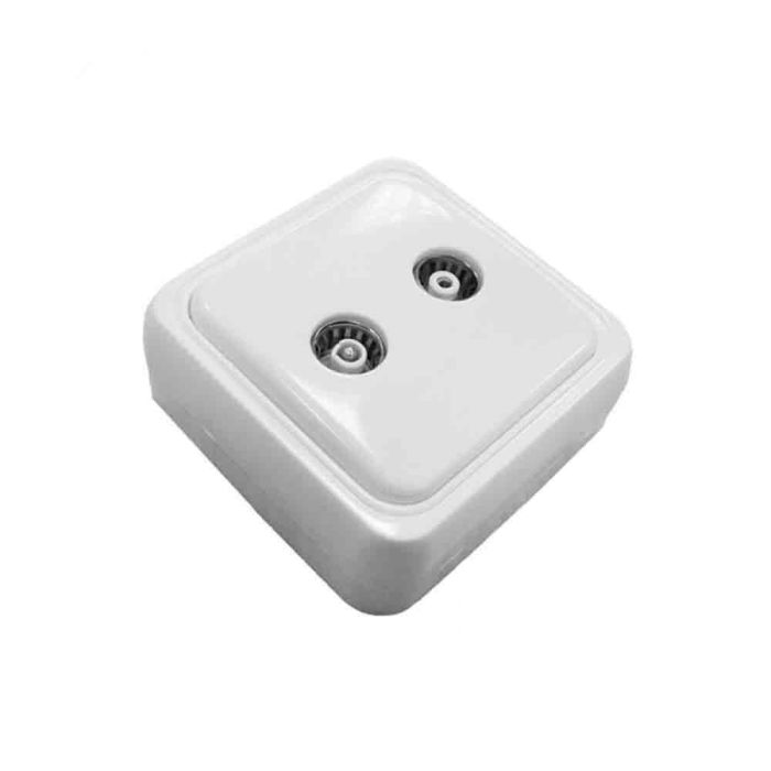 Edm Base TV y Radio Superficie Onsen Blanco Polipropileno 65 x 30 x 65 mm