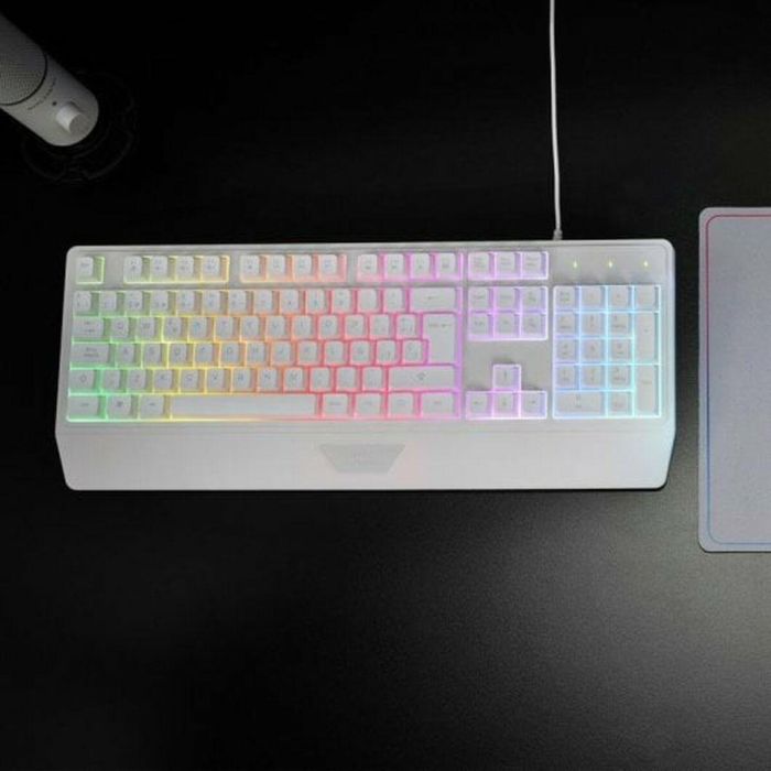 Teclado Gaming SemiMecánico Mars Gaming MK124/ Blanco 1