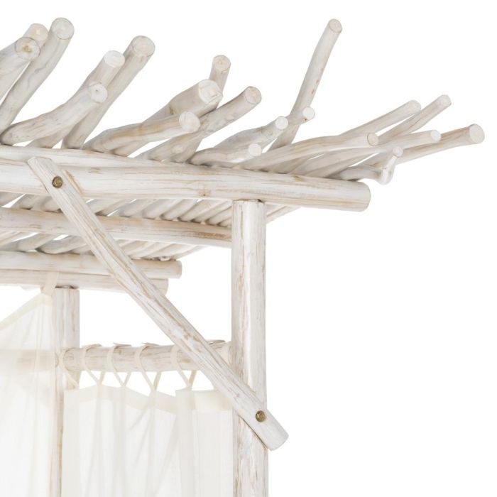 Cama Balinesa Blanco Rozado 200 X 150 X 200 cm