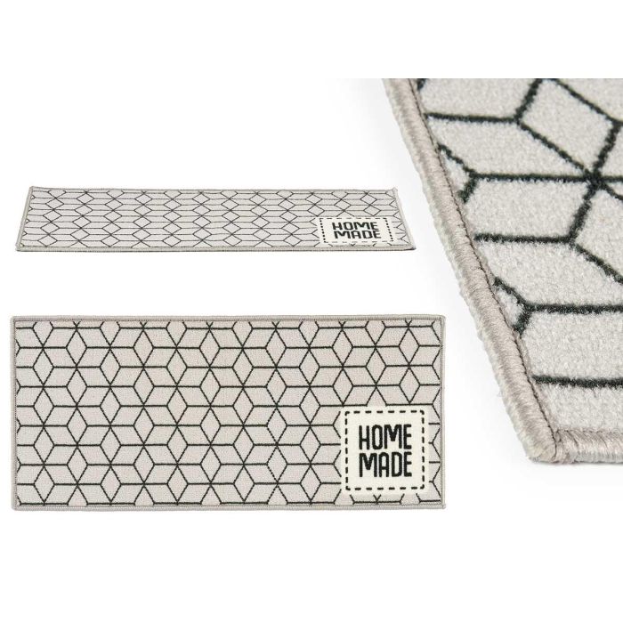 Alfombra Multiusos Kinvara 40x90 cm Gris/Negro - Poliamida (24 Unidades) Alfombra Multiusos Kinvara 40x90 cm Gris/Negro - Poliamida (24 Unidades)