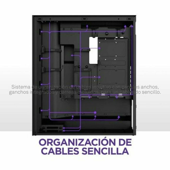 NZXT CM-H72FB-R1 H7 Flow RGB Caja de Torre Media con Ventiladores RGB Incluidos - Negra 5