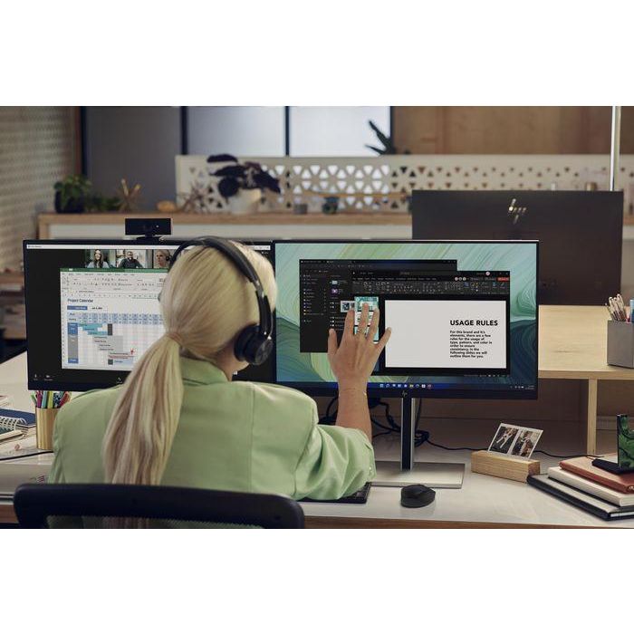 HP 715 Ratón Recargable Multidispositivo Ambidextro con Botones Programables, 90 Días Batería y Sensor Track-on-Glass 6