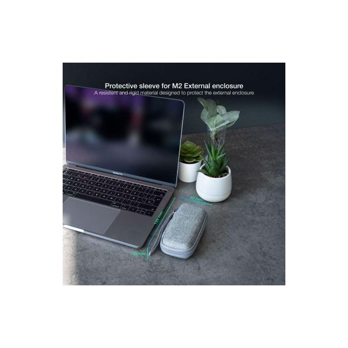 Tooq Funda para Disco Duro HDD/M2, Material Exterior Rígido, Color Gris, 122 x 40 x 26 mm 3 Tooq Funda para Disco Duro HDD/M2, Material Exterior Rígido, Color Gris, 122 x 40 x 26 mm 3
