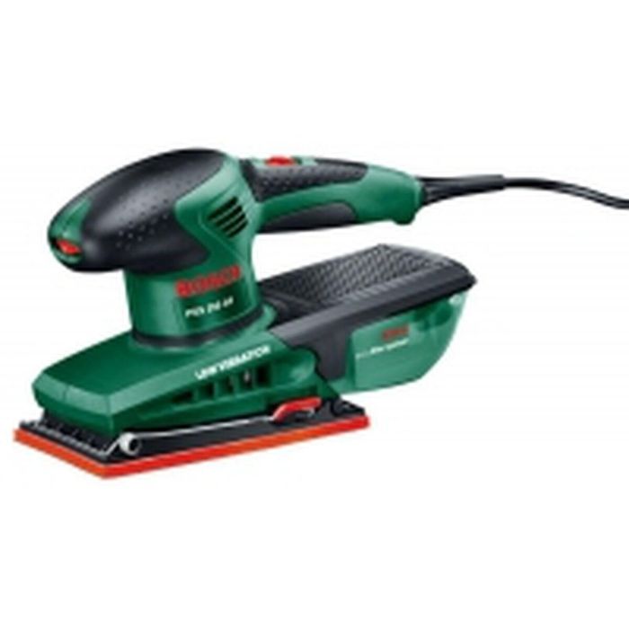 Bosch PSS 250 AE Lijadora Vibratoria 250W con Microfiltro, Órbita 2mm, Plato 167cm², Velocidad Electrónica 7