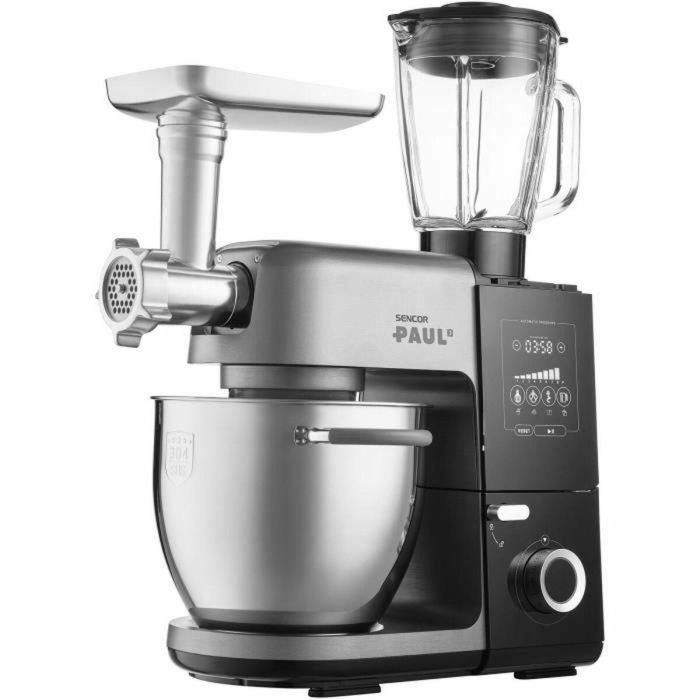 Robot de repostería multifunción - SENCOR - STM 8970 PAUL 3 - 1800 W - Negro / Acero 3 Robot de repostería multifunción - SENCOR - STM 8970 PAUL 3 - 1800 W - Negro / Acero 3