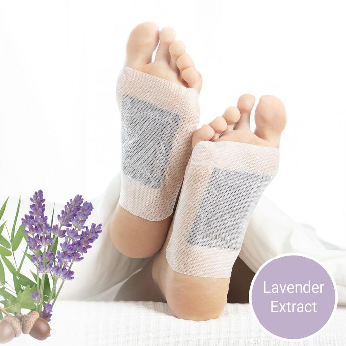 Parches Desintoxicantes para Pies Lavender InnovaGoods 10 Unidades Parches Desintoxicantes para Pies Lavender InnovaGoods 10 Unidades