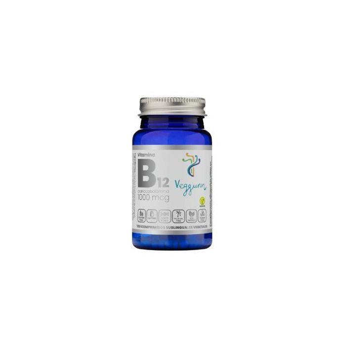 VEGGUNN Vitamina B12 Flash 100 Comp. Contribuye al Metabolismo y es Apta para Veganos VEGGUNN Vitamina B12 Flash 100 Comp. Contribuye al Metabolismo y es Apta para Veganos
