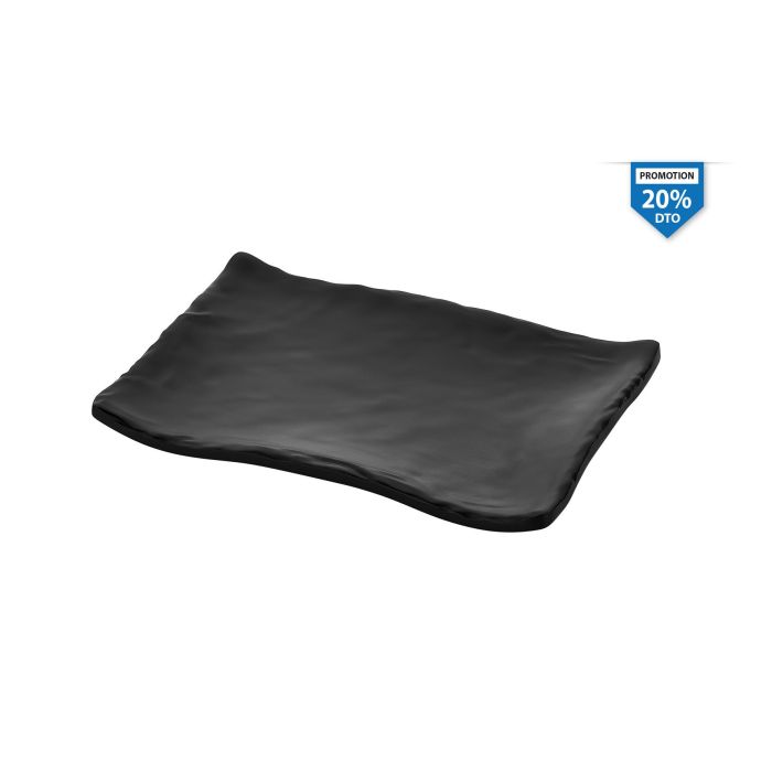 Viejo Valle Bandeja Rectangular Terra Negra 18.5 x 13 x 2 cm (6 Unidades)