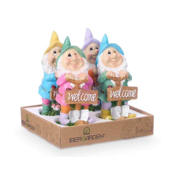 Figura Enano Welcome Surtidos Ibergarden 12X27CM (8 Unidades) 3 Figura Enano Welcome Surtidos Ibergarden 12X27CM (8 Unidades) 3