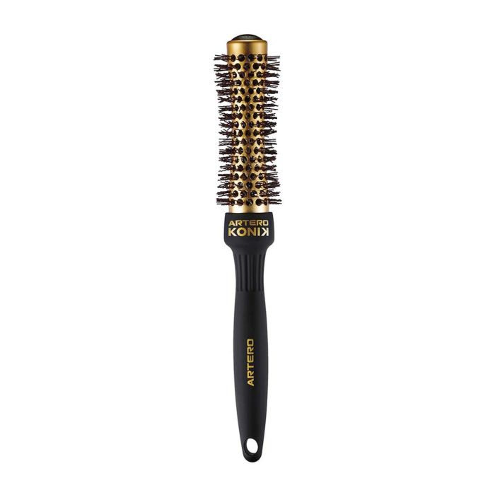 Artero Cepillo para el pelo 53 mm con acabado Cerámico Iónico, anti-encrespamiento y para brillo. Diseño cónico y púas de nylon, ergonómico. 1 unidad. 1