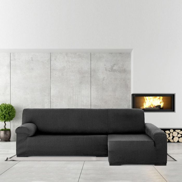 Funda para chaise longue de brazo largo derecho Eysa ULISES Gris oscuro 170 x 110 x 310 cm 4