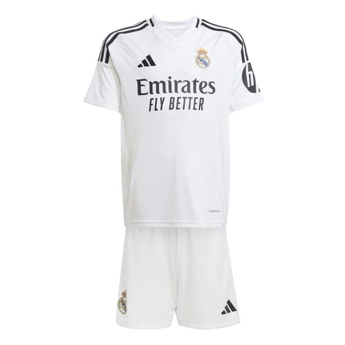Set Equipación de Fútbol para Niños Adidas Real Madrid 24/25 Home Multicolor 5 Set Equipación de Fútbol para Niños Adidas Real Madrid 24/25 Home Multicolor 5