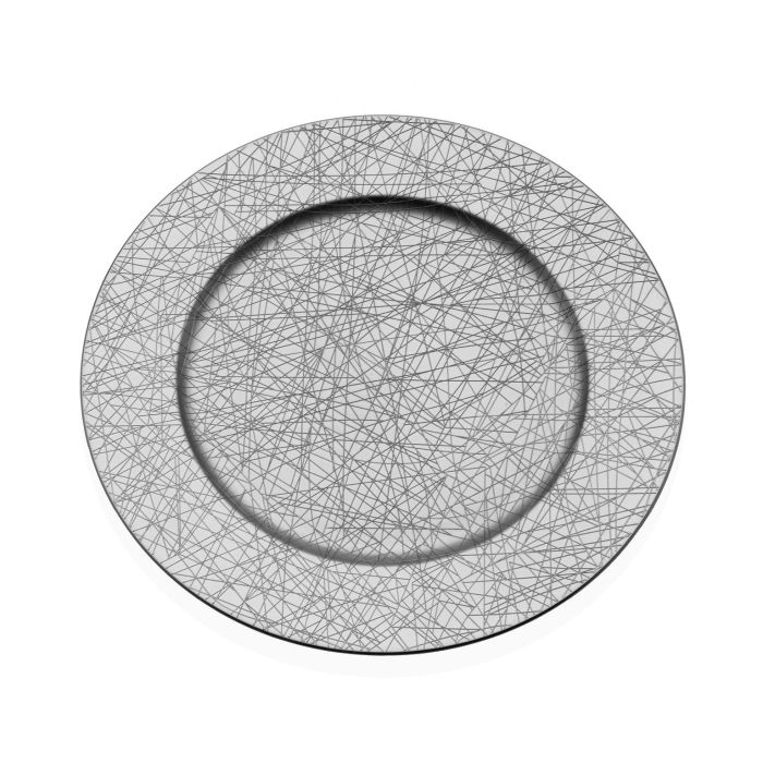 Bajoplato Silver Versa 33x33 cm - Polipropileno (6 Unidades) Bajoplato Silver Versa 33x33 cm - Polipropileno (6 Unidades)