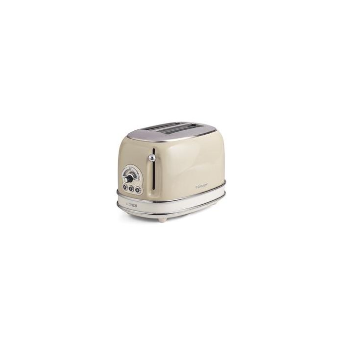 Ariete Tostador Vintage 2 Ranuras, 6 Niveles de Tueste, Bandeja Recogemigas Extraíble, Beige Ariete Tostador Vintage 2 Ranuras, 6 Niveles de Tueste, Bandeja Recogemigas Extraíble, Beige