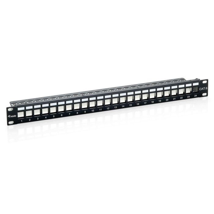 Equip PatchPanel Cat.6 24 Port equip24-Port Keystone Cat.6