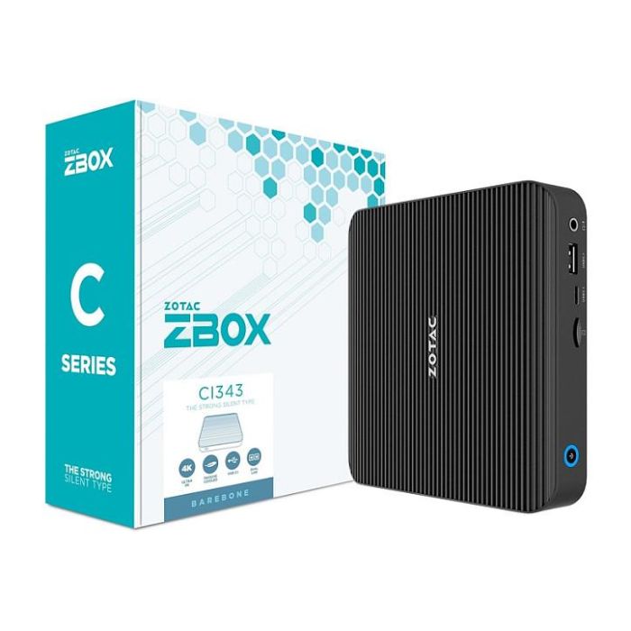 Zotac ZBOX CI343 NANO Mini-PC Barebone Intel N100 2xDDR5 SODIMM SATA M.2 Zotac ZBOX CI343 NANO Mini-PC Barebone Intel N100 2xDDR5 SODIMM SATA M.2