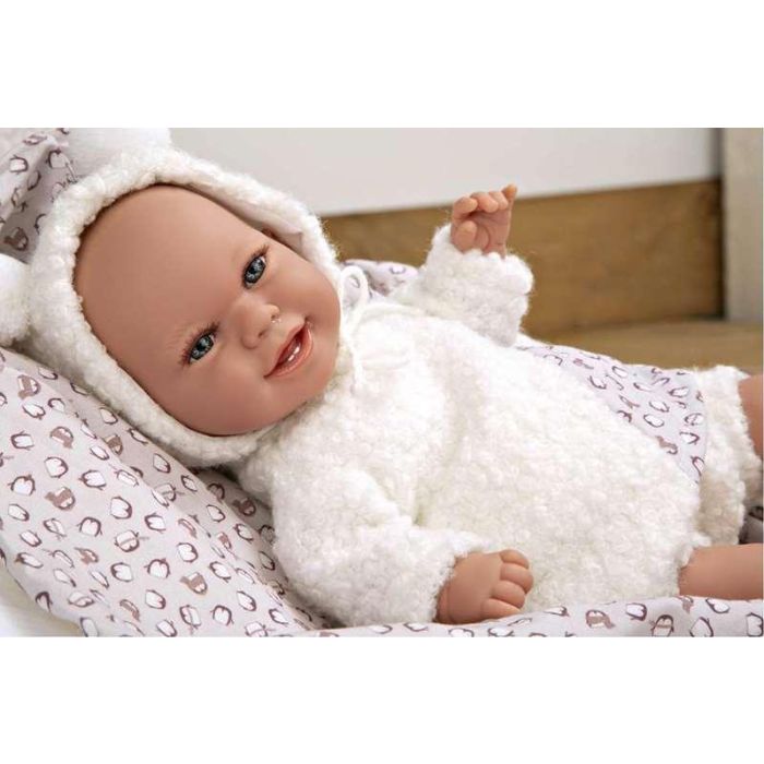 Muñeca elegance 35 cm babyto blanco c/manta (muñeco de peso) 12