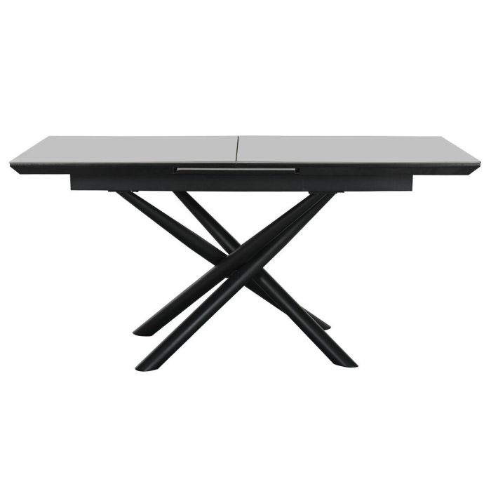 Mesa Comedor Moderno DKD Home Decor Gris Negro 90 x 76 x 160 cm 1