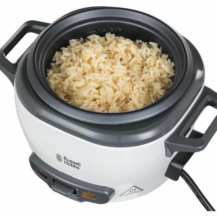 Russell Hobbs 27020-56 - Olla arrocera - 600g - 200W - Cesta de vapor - Mantener caliente - Cuenco antiadherente extraíble - Blanco y negro 1