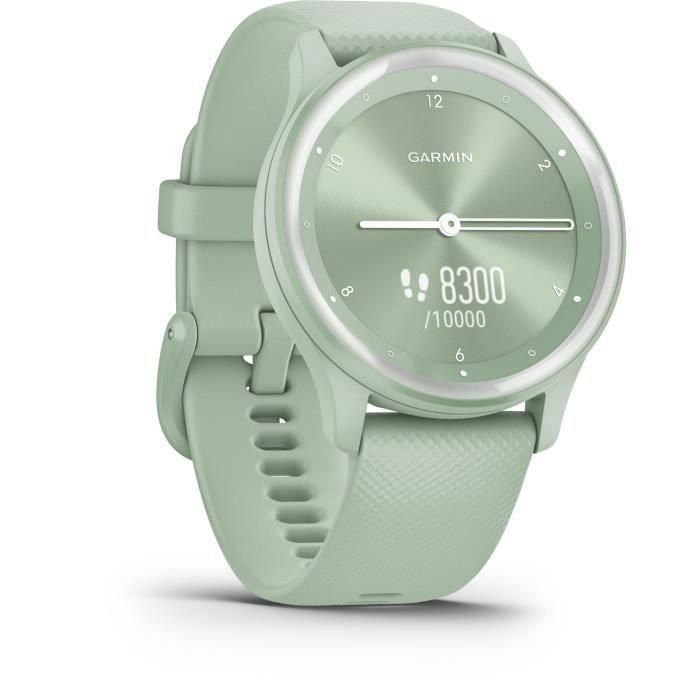GARMIN Vivomove Sport - Reloj deportivo conectado con manecillas y pantalla táctil - Verde agua plata GARMIN Vivomove Sport - Reloj deportivo conectado con manecillas y pantalla táctil - Verde agua plata