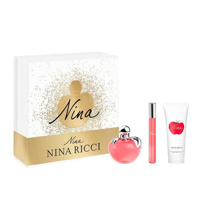 Nina Ricci Nina Edt Vapo 50 mL + Body 75 mL + Edt 10 mL Set de Perfume para Mujer 0 Nina Ricci Nina Edt Vapo 50 mL + Body 75 mL + Edt 10 mL Set de Perfume para Mujer 0